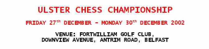 Ulster Champtionship 2003 flyer excerpt