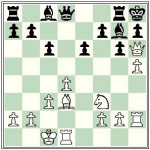 White's queen is attacked, yet he forces a quick mate. How?