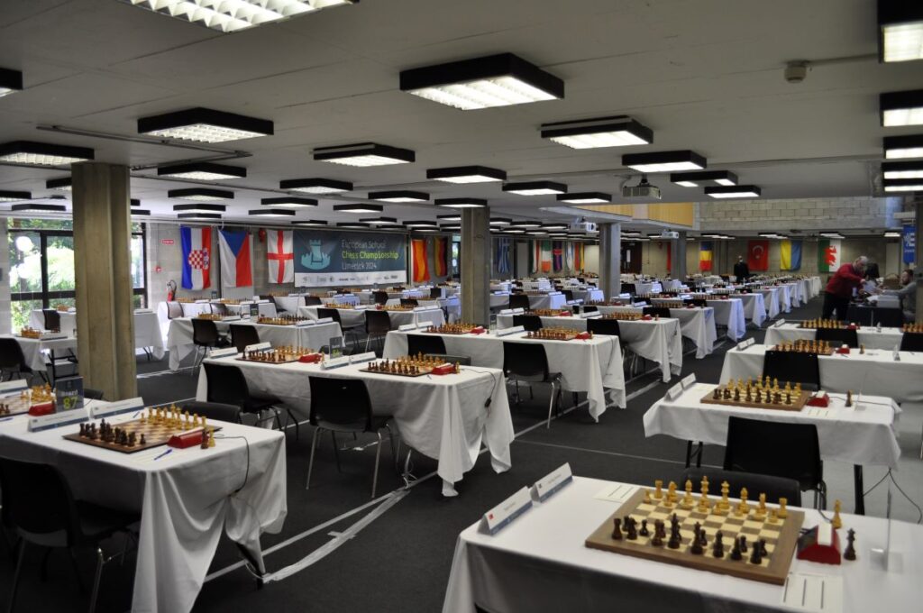 Playing hall, European School championships 2024
